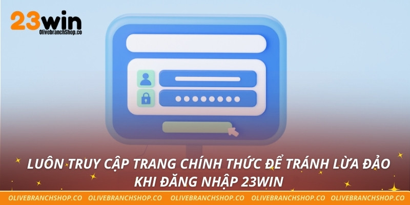 Luôn truy cập trang chính thức để tránh lừa đảo khi đăng nhập 23win