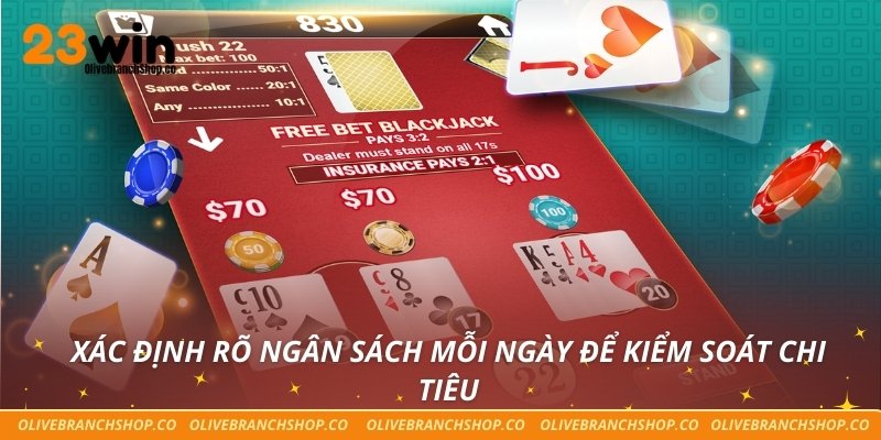 Chơi Có Trách Nhiệm Xác định rõ ngân sách mỗi ngày để kiểm soát chi tiêu